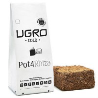 Sustrato / Bloque / Ladrillo Fibra coco deshidratado U-Gro Pot4 Rhiza (500g-4L)